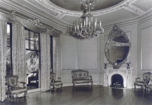 The ballroom of the Lathrop Brown home in Boston.